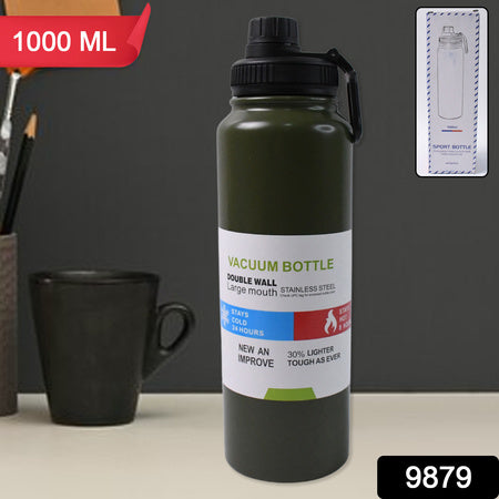 Stainless Steel Double Wall Vacuum-insulated Drink Water Bottle (1000 Ml Mix Color) - LootFaat
