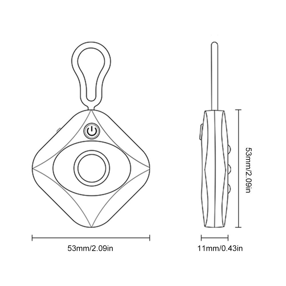 Hidden Camera Detector Keychain – 720H Ultra Standby, Infrared & AI Security, Anti-Surveillance Device