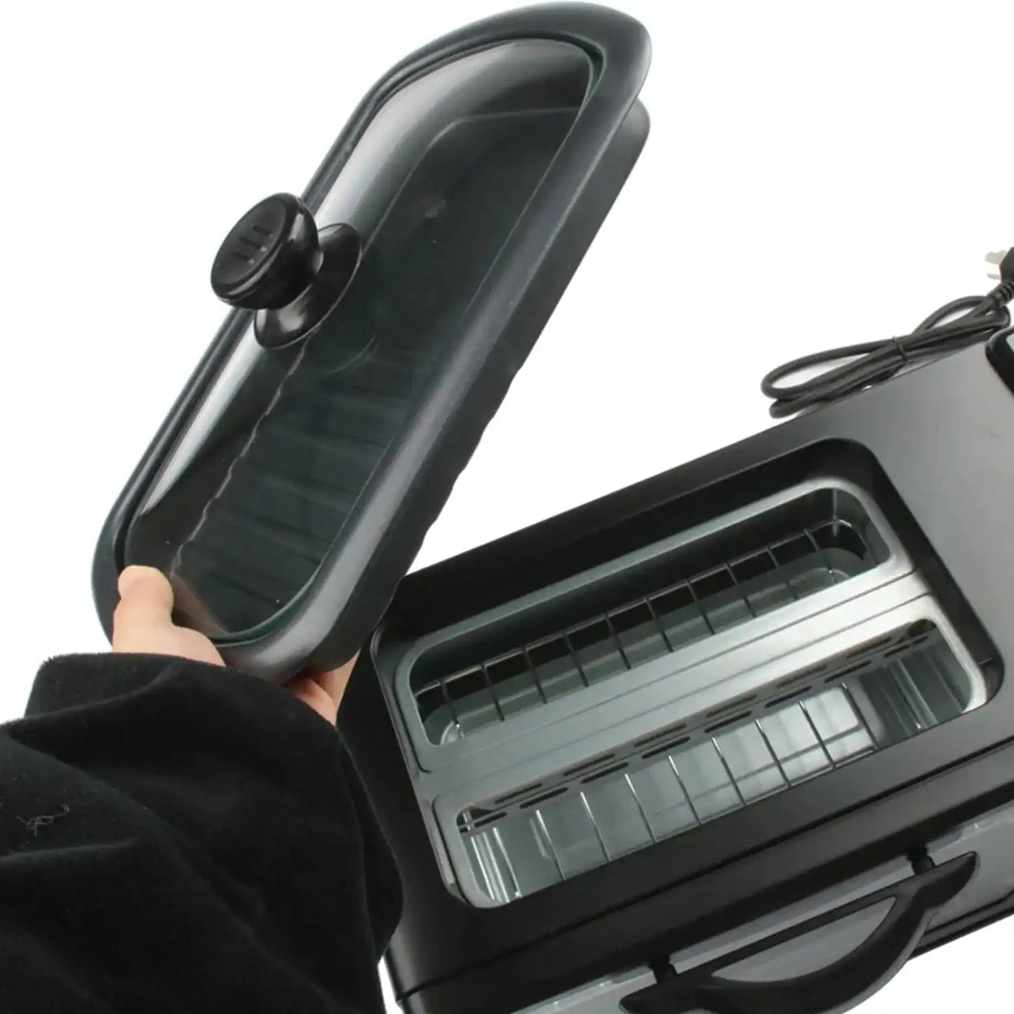 3 In 1 Breakfast Maker Portable Toaster Oven Grill Pan Coffee Maker Full Breakfast Ready At One Go