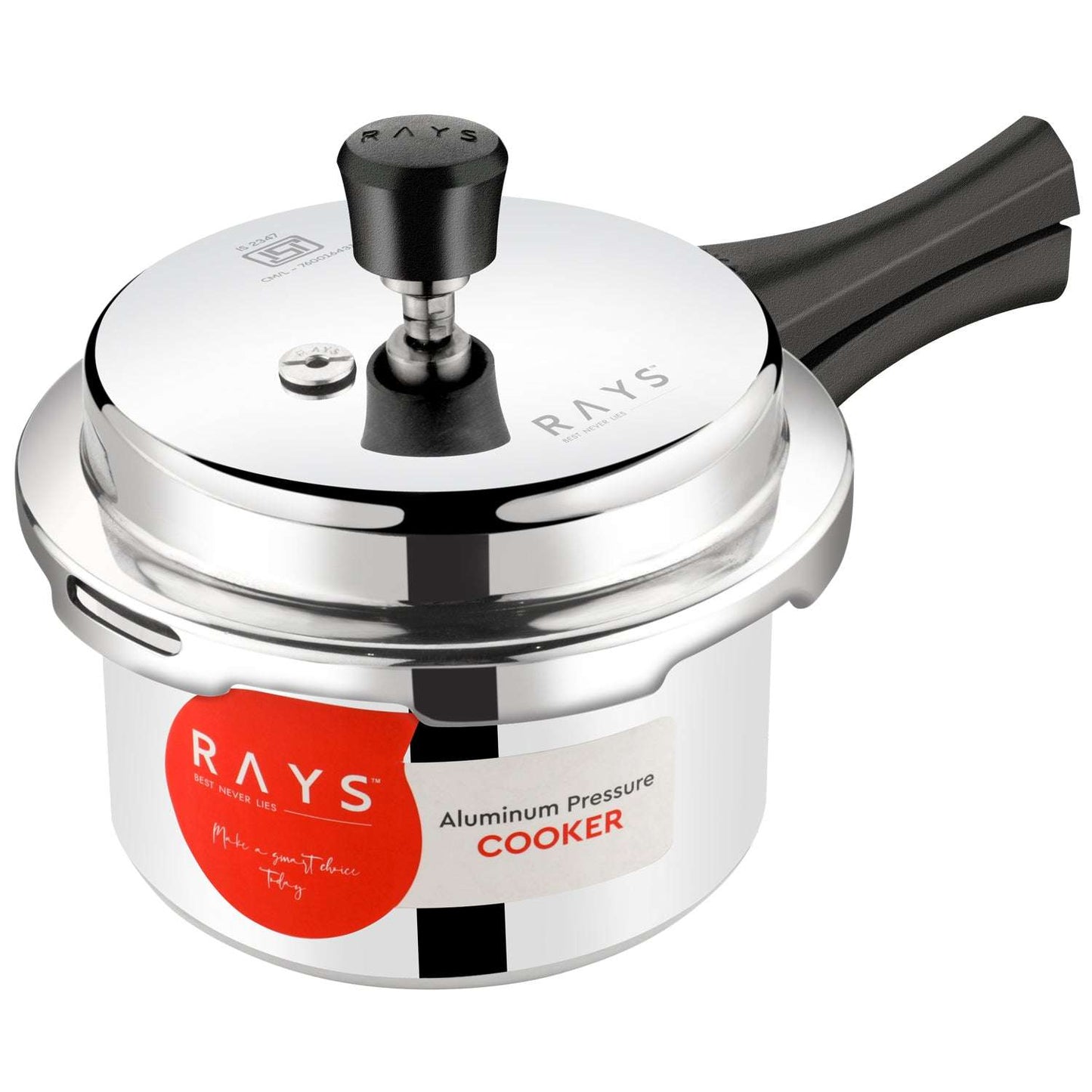 Aluminium Rays Aura Pressure Cookers With Outer Lid (3.5 Litres) - LootFaat