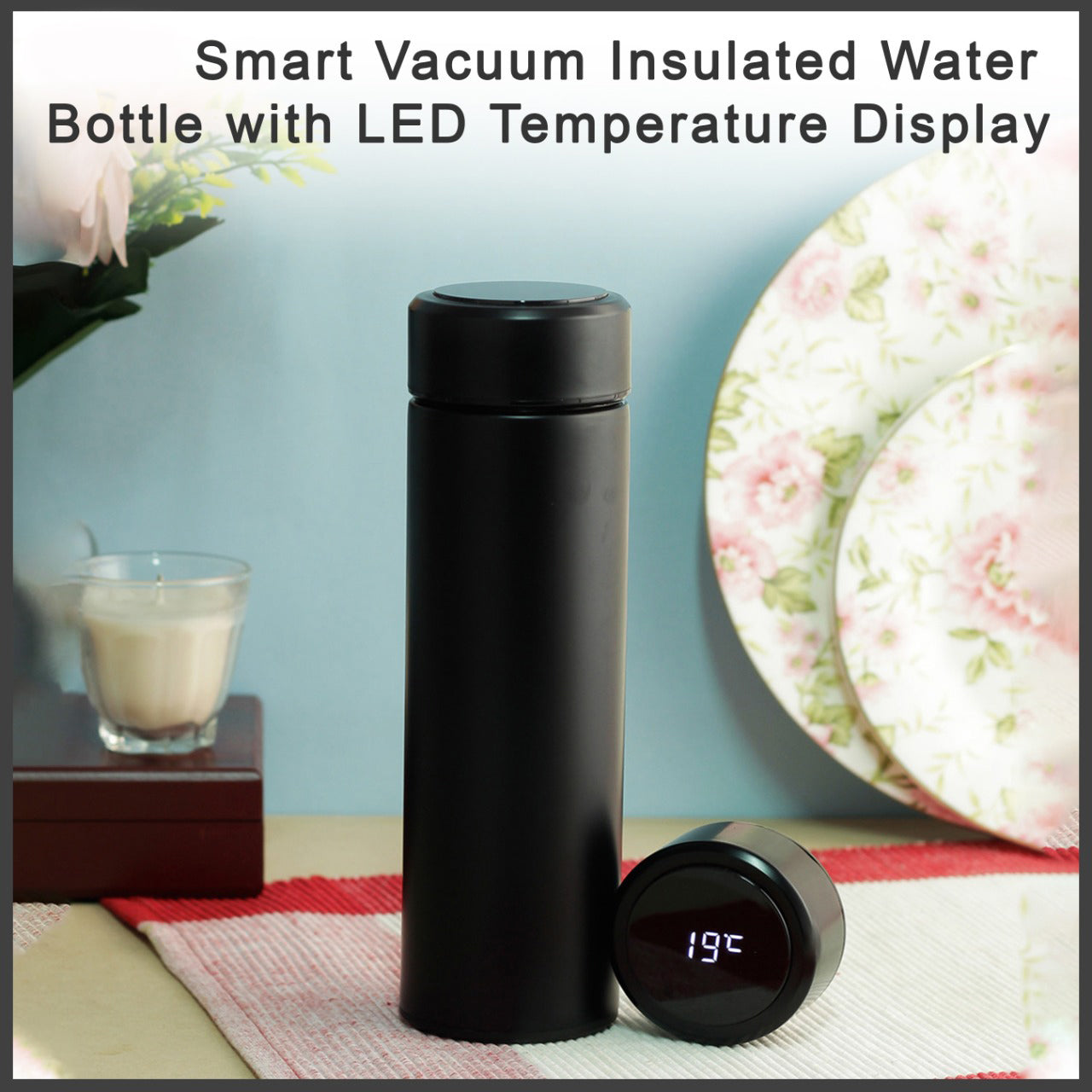 Double Stainless Steel Wall Smart Flask Water Bottle ( B Grade ) - LootFaat