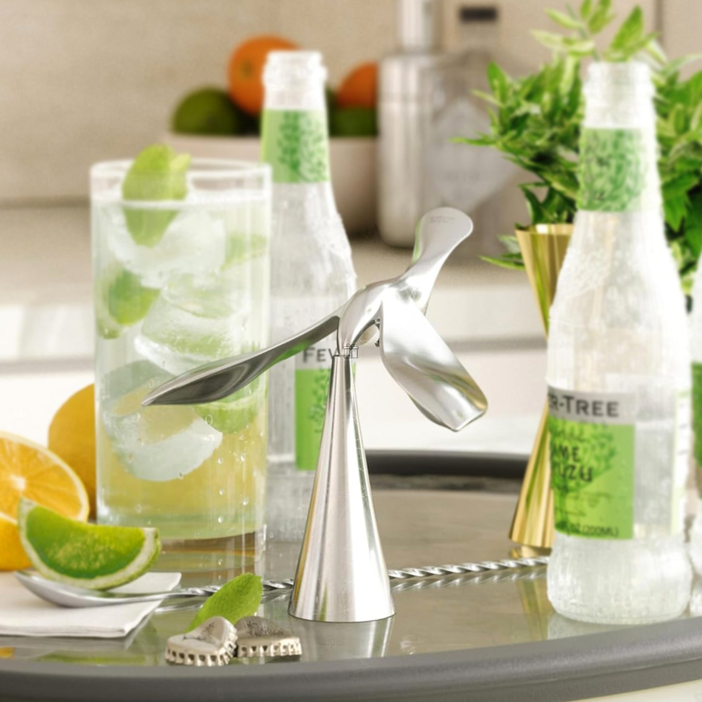 Manual Bottle Opener Bird Shaped Tumbler Balance Toy Also (1 Pc) - LootFaat
