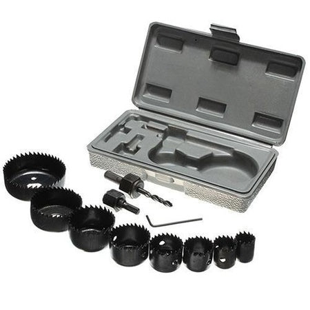 Wood Hole Saw Cutting Set (11 Pcs 19-64mm Multicolour) - LootFaat