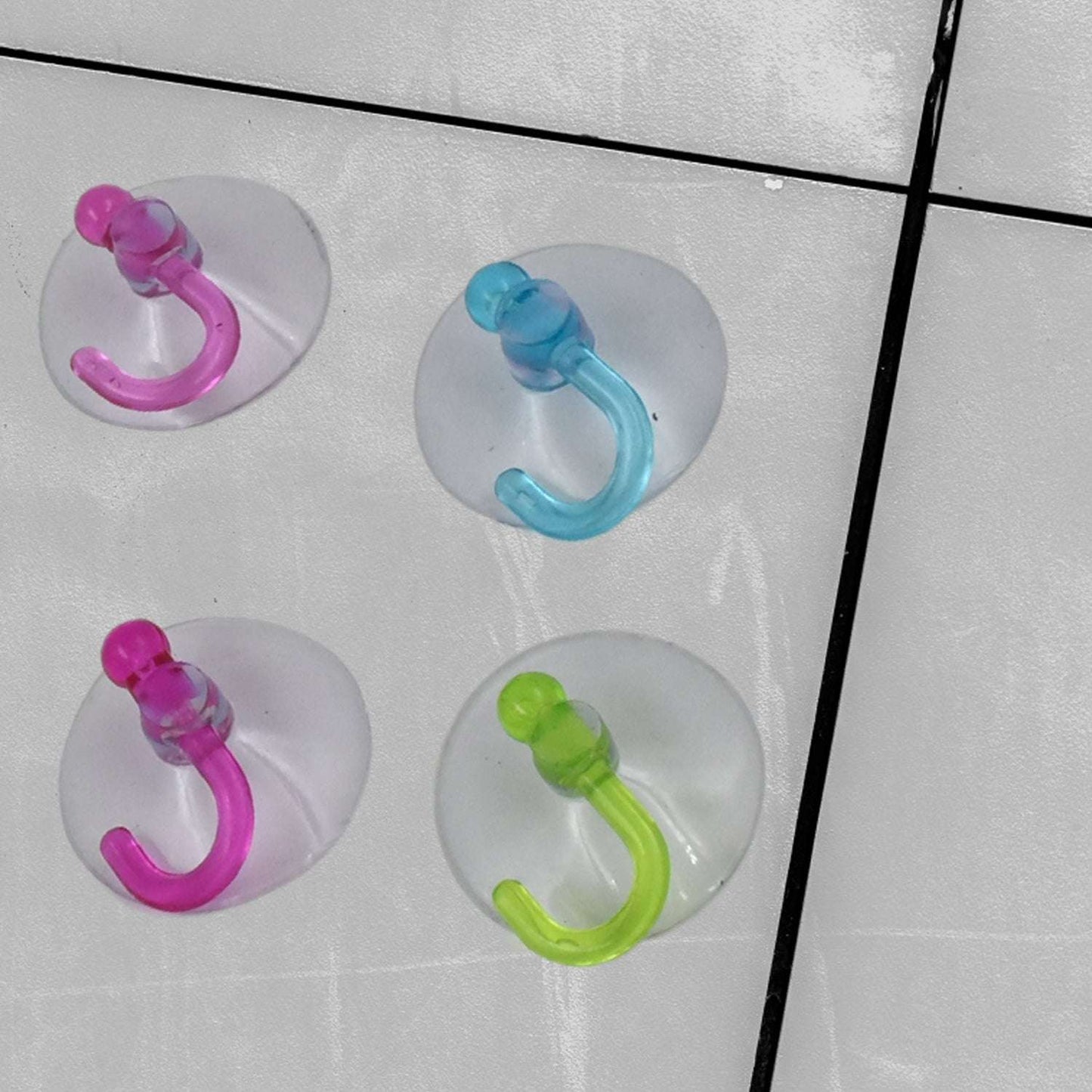 Transparent Rubber Vacuum Sucker Hooks Hanger Strong Suction Cup (12 Pc) - LootFaat