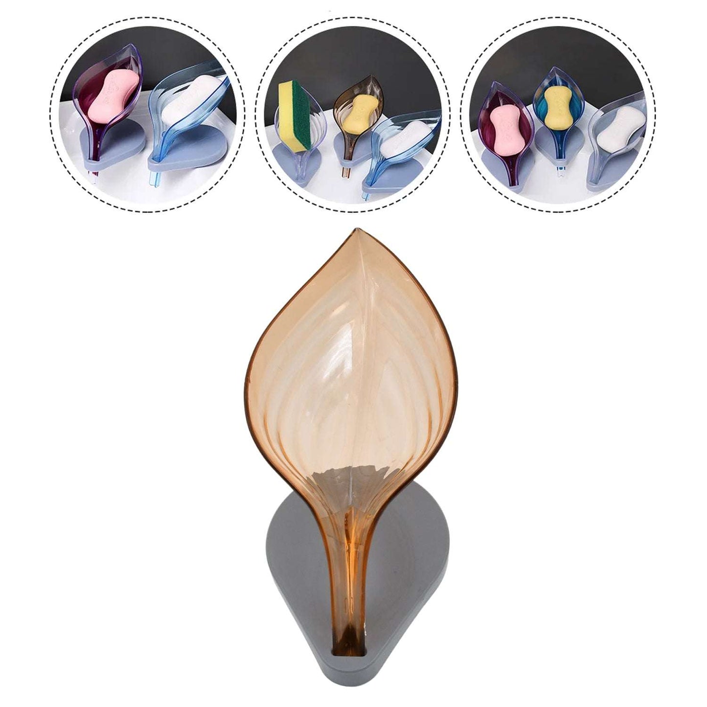 Plasticleaf Shape Soap Box Soap Holder (1 Pc With Color Box) - LootFaat