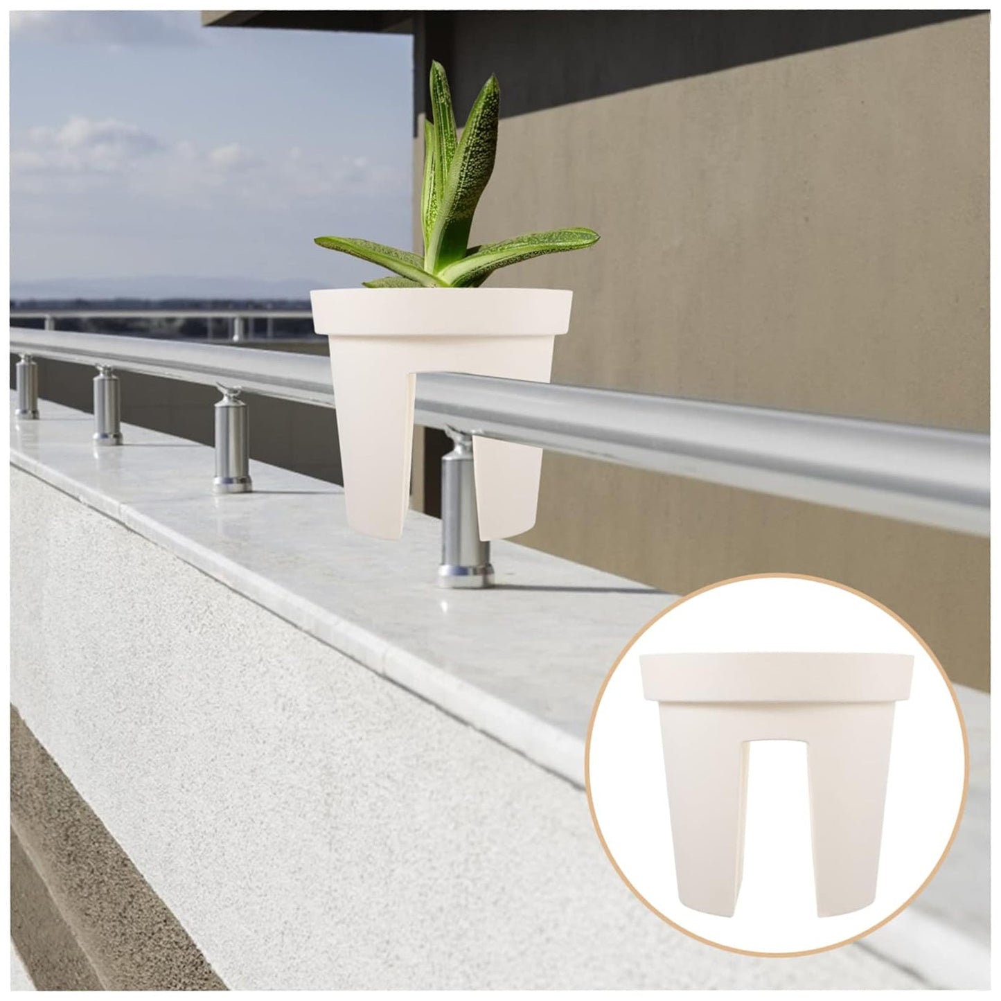 Bling Decor Riding Pot - Creative Balcony Flower Pot Holder