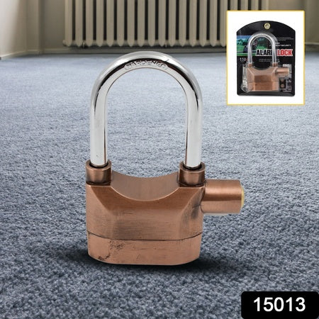 Brown Security Alarm Metallic Lock System With 3 Keys (1 Set) - LootFaat