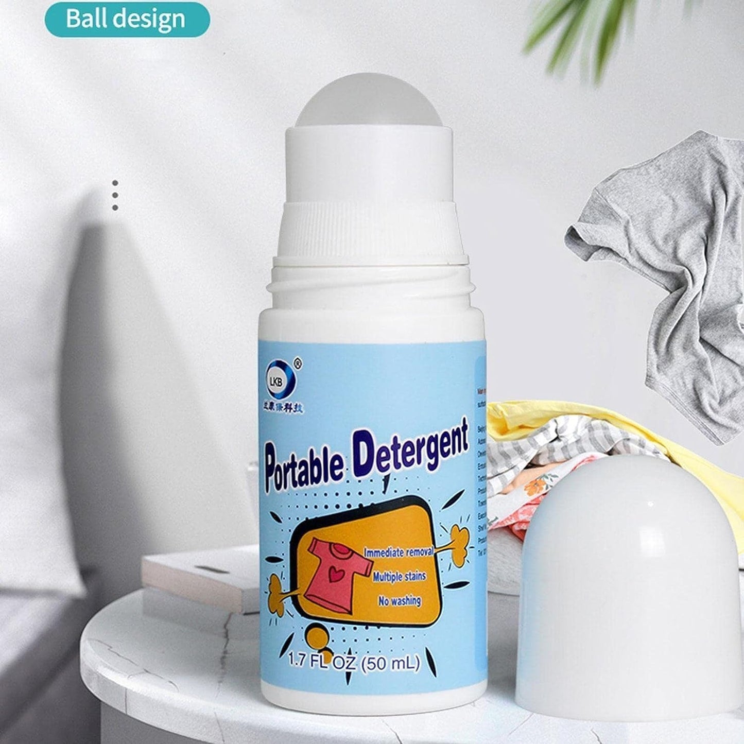 Clothes Stain Remover Bead Design Emergency Stain Rescue Roller-ball Cleaner For Natural Fabric Removes Oil Almost All Types Of Fabrics - LootFaat