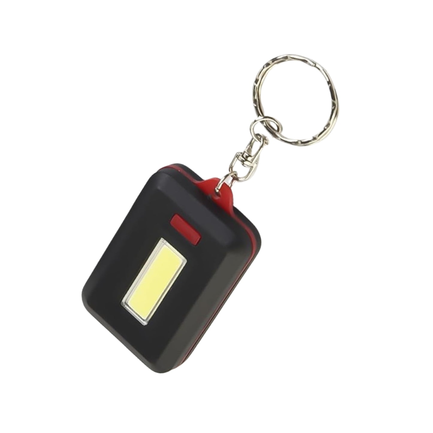 Led Keychain Cob Light With Hook Loop Sticker. 3 Light Modes (1 Pc Battery Not Included) - LootFaat