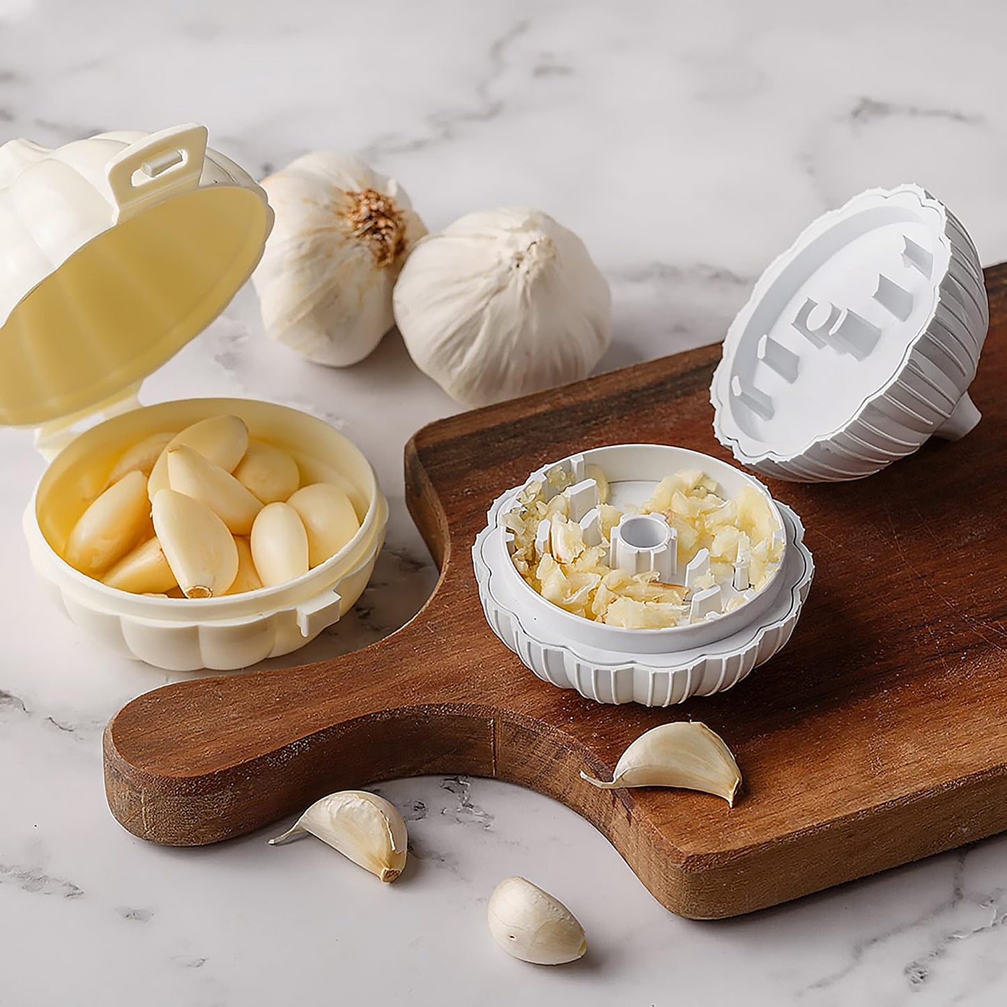Garlic Press Sharpener Device Household Portable Manual Chili Ginger Garlic Masher Crusher Garlic Press Garlic Crusher Garlic Chopper Garlic Grinder - LootFaat