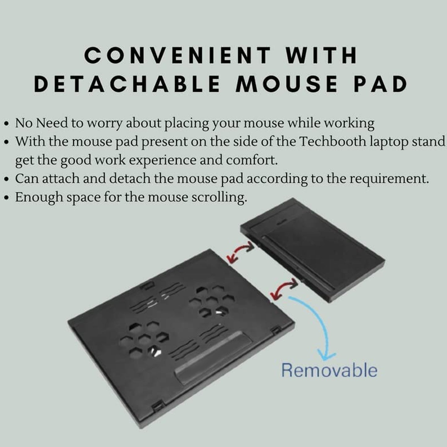 Laptop Stand Suitable Portable Foldable Compatible With Macbook Notebook Tablet Tray Desk Table Book With Free Phone Stand - LootFaat