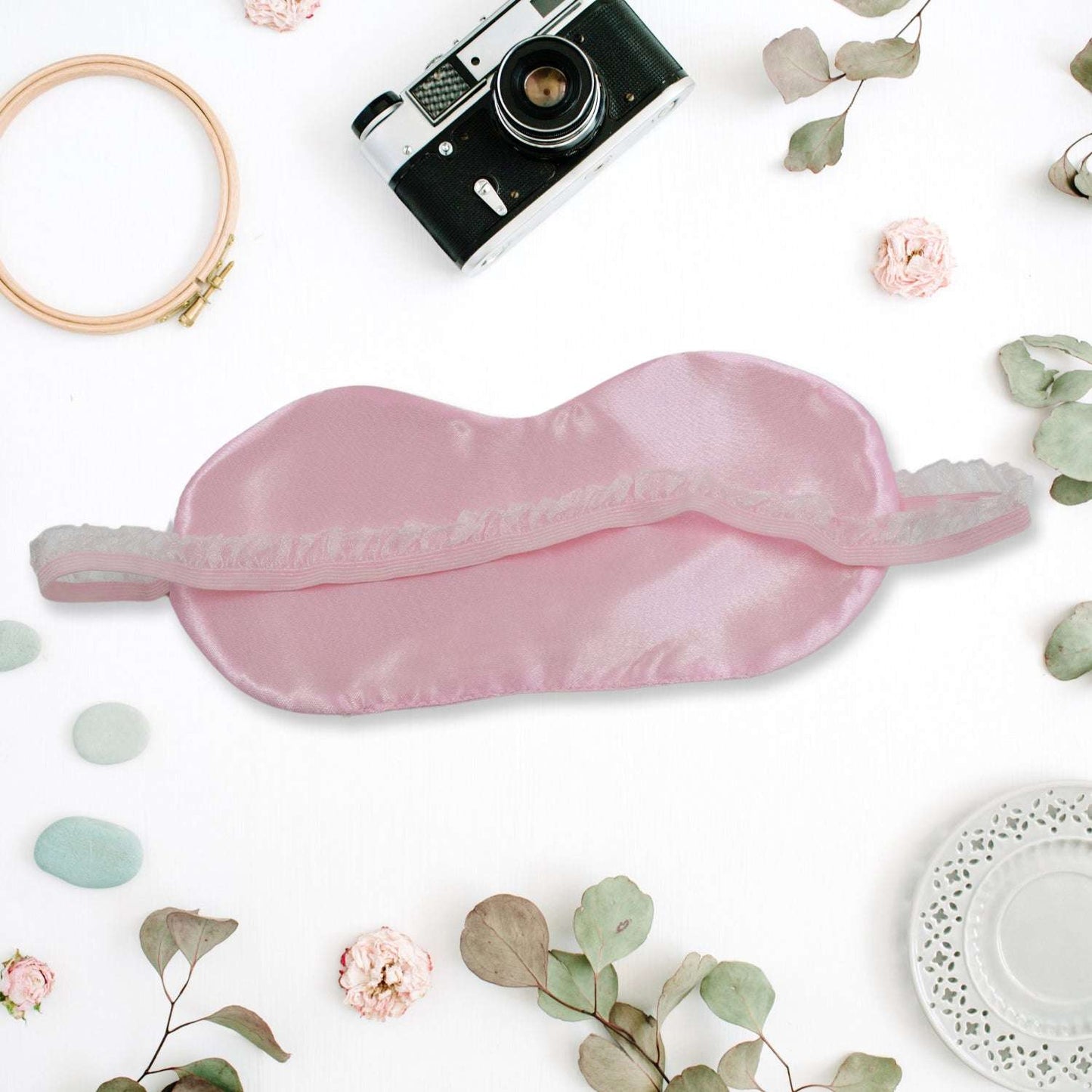 New Men Women Blindfold Soft Satin Sleep Mask Eye Mask Blind Fold Block Out Light For Travel Shift Work Meditation (1pc) - LootFaat