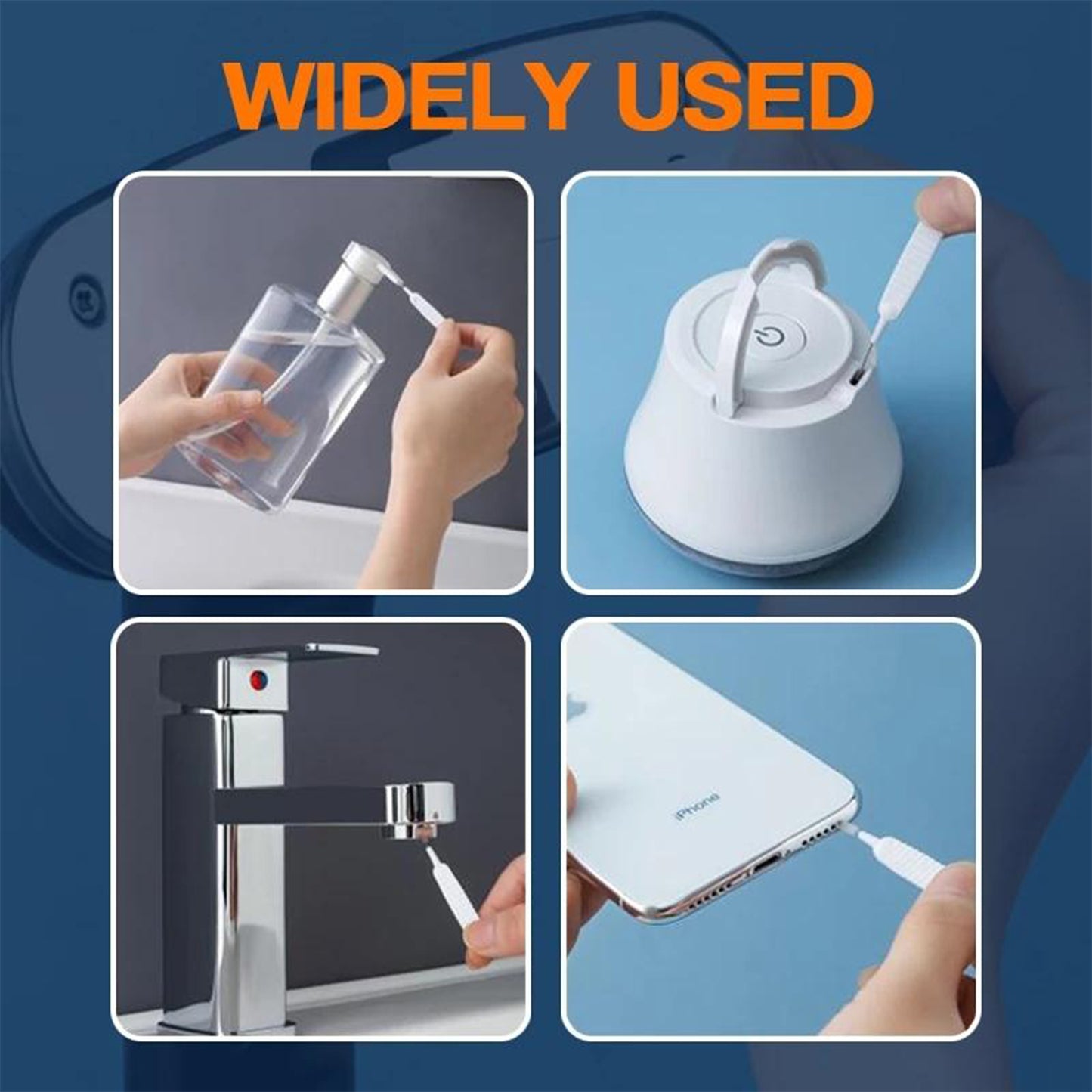 10pcs Shower Nozzle Cleaning Brush Reusable Multifunctional Shower Head Anti-clogging Small Brush - LootFaat