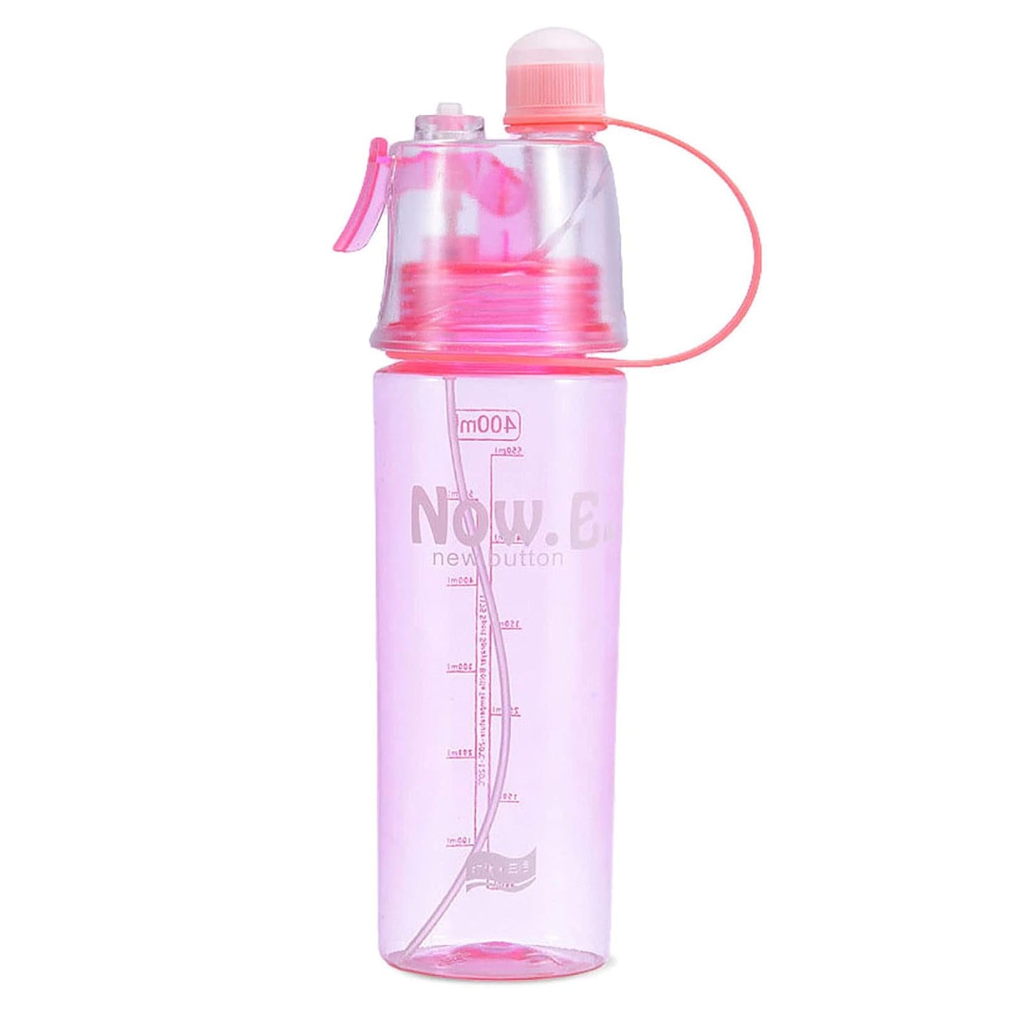 Plastic 2 In 1 Mist Spray Water Bottle (Multicolor 400 Ml 1 Pc) - LootFaat
