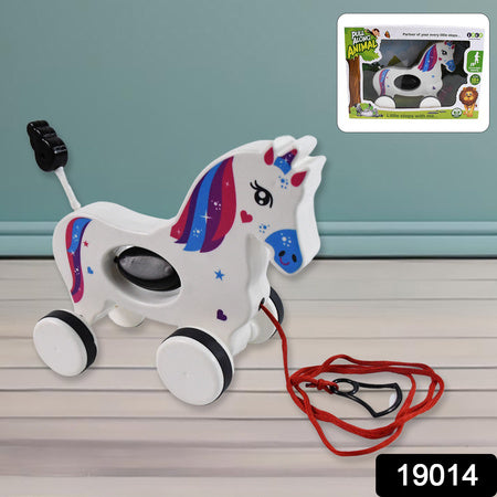 Pull Along Toy Unicorn Pull String Toys For Babies - LootFaat