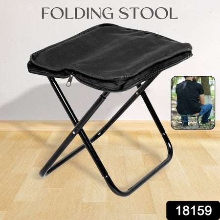 Folding Camping Stool Collapsible Camp Stool Portable Seat Travel Little Stools (1 Pc) - LootFaat