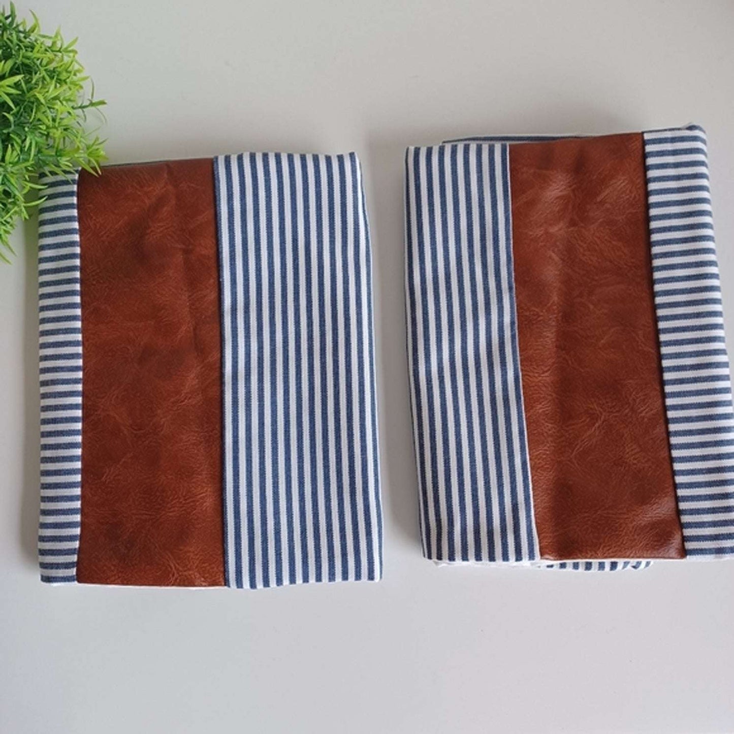 Pillow Covers Leather Cotton Cushion Covers (20 20 Inch 1 Pair 2 Pc) - LootFaat