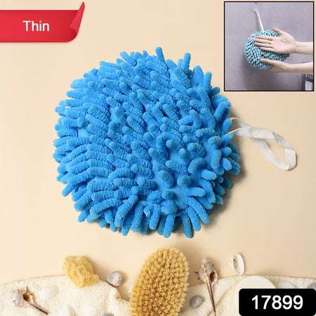 Hand Towels For Bathroom Kitchen Hand Towel Hand Dry Towels Absorbent Soft Hanging Hand Bath Towels Microfiber Plush Chenille Hand Towel Ball Machine Washable Bathroom With Loop (1 Pc) - LootFaat