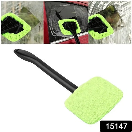 Windshield Clean Car Glass Cleaner Wiper With Microfiber Cloth (1 Pc 38 Cm Long) - LootFaat