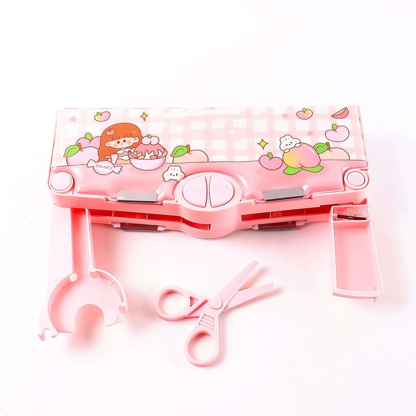 Multifunctional Cartoon Pencil Box (1 Pc)