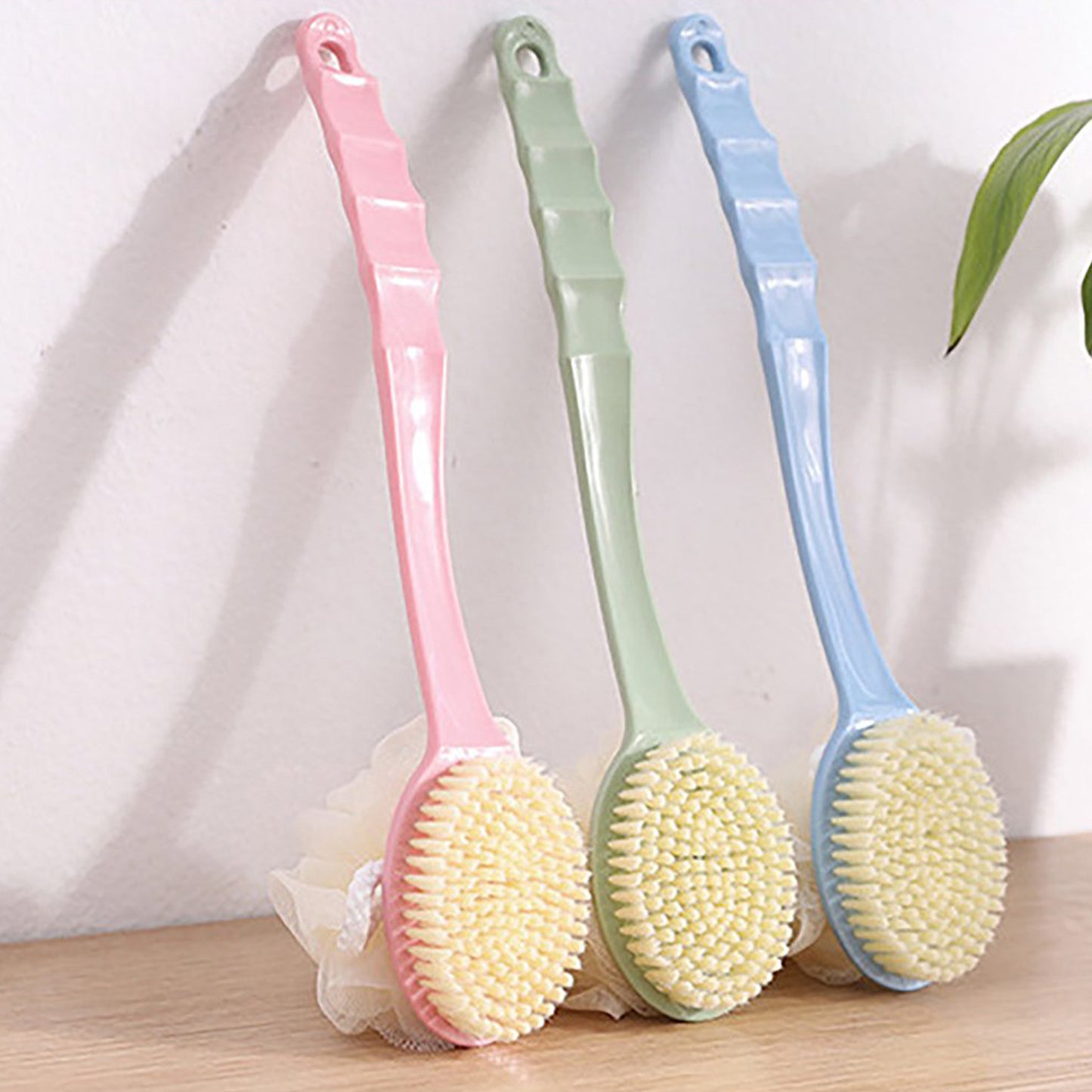 2in1 Bath Brush With Long Handle - LootFaat