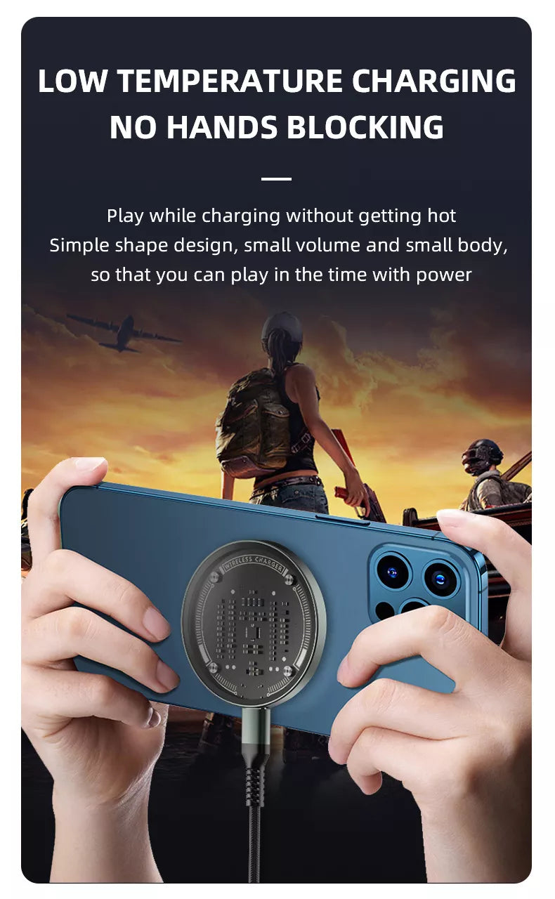 Transparent Magnetic Wireless Charger for iPhone 12/13/15/16/17