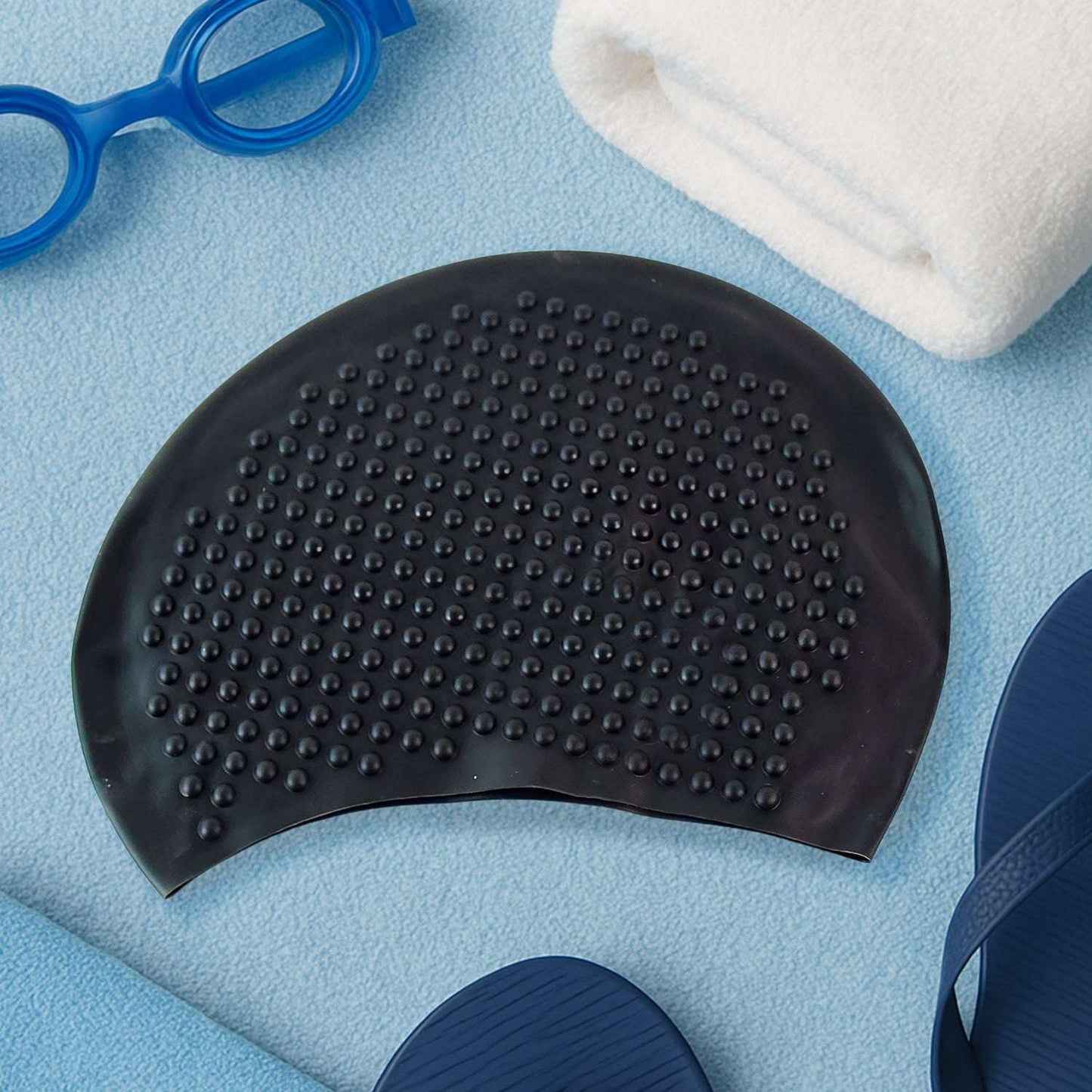 Waterproof Silicone Swimming Cap - Premium Quality for Men, Women & Kids