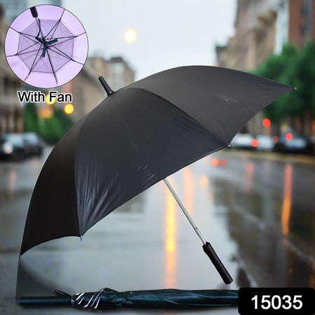 Sun Umbrella With Inside Fan Power Bank Umbrellas For Summer (1 Pc) - LootFaat