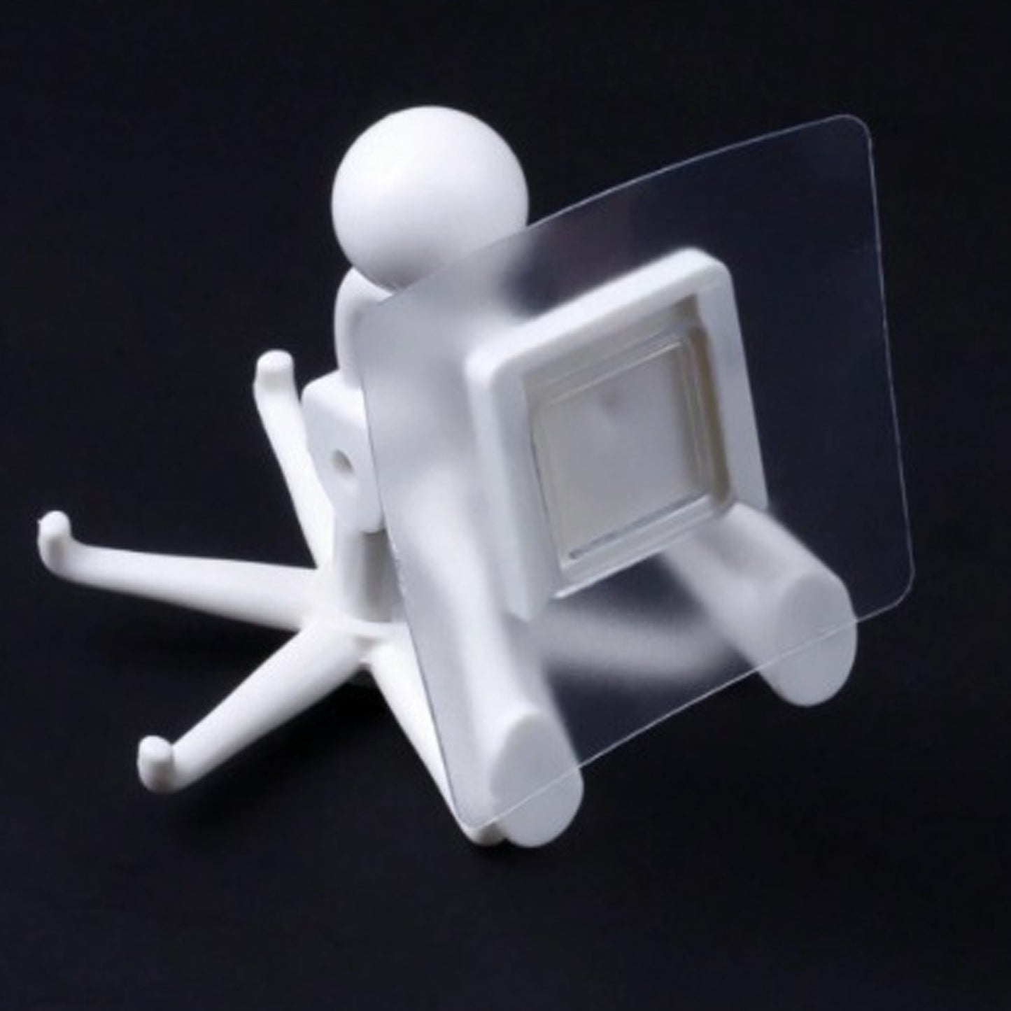 360 Degree Rotating Figure 6 Claw Kitchen Utensils Holder Hook Organizerkitchen Rack Non-punching And Trace Sticky Hook For Bathroom Door Wall White (1 Pc ) - LootFaat