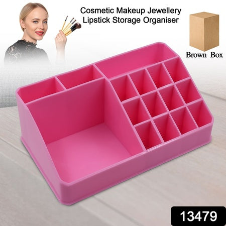 Makeup Organiser Cosmetic Makeup Lipstick Storage Box With Drawer Plastic Case Holder Skin Care Products (1 Pc) - LootFaat