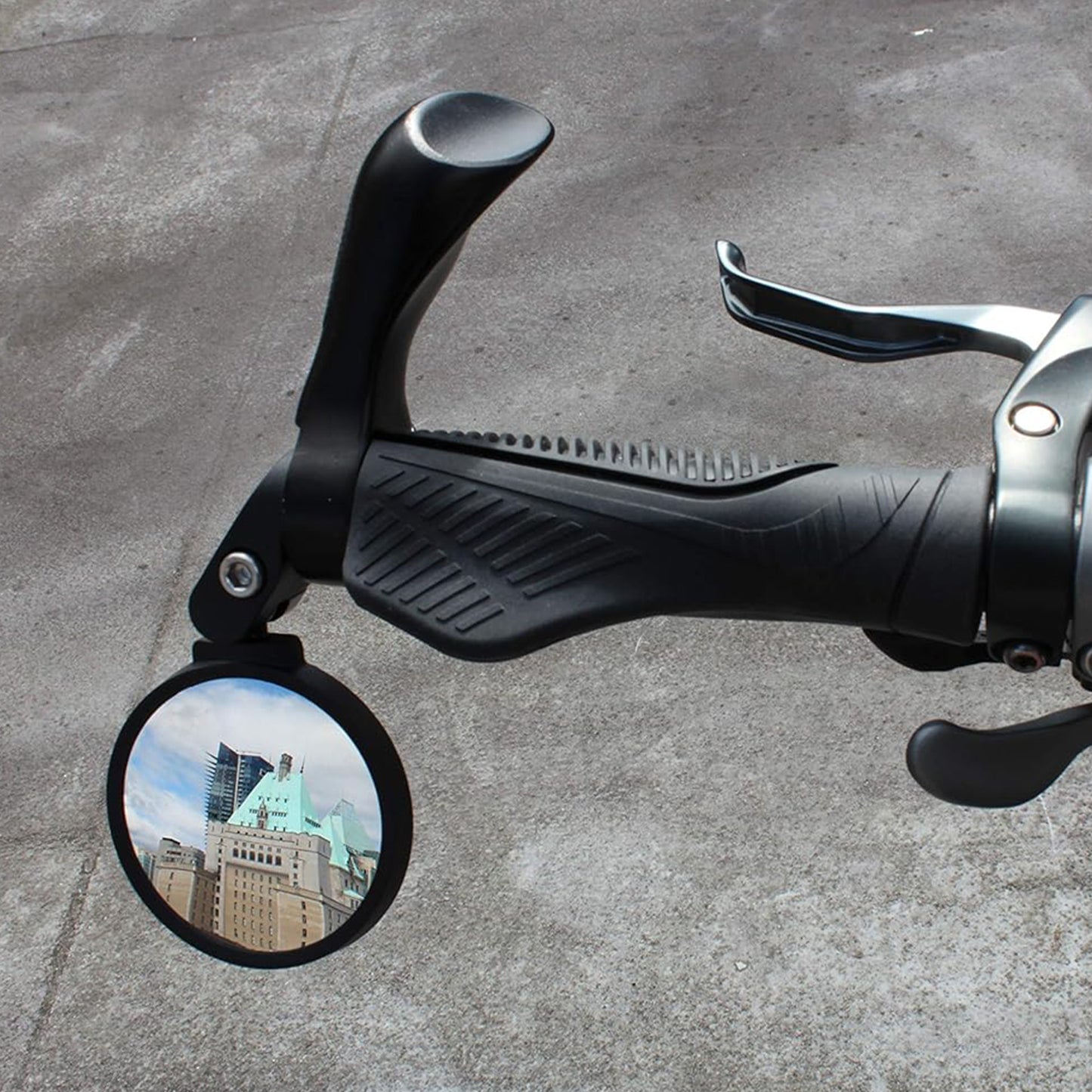 Bar End Bike Mirror Safe Rearview Mirror 360 Rotatable Foldable Safety Bicycle Rear View Mirror Mirror Durable Bike Mirror (1 Pc) - LootFaat