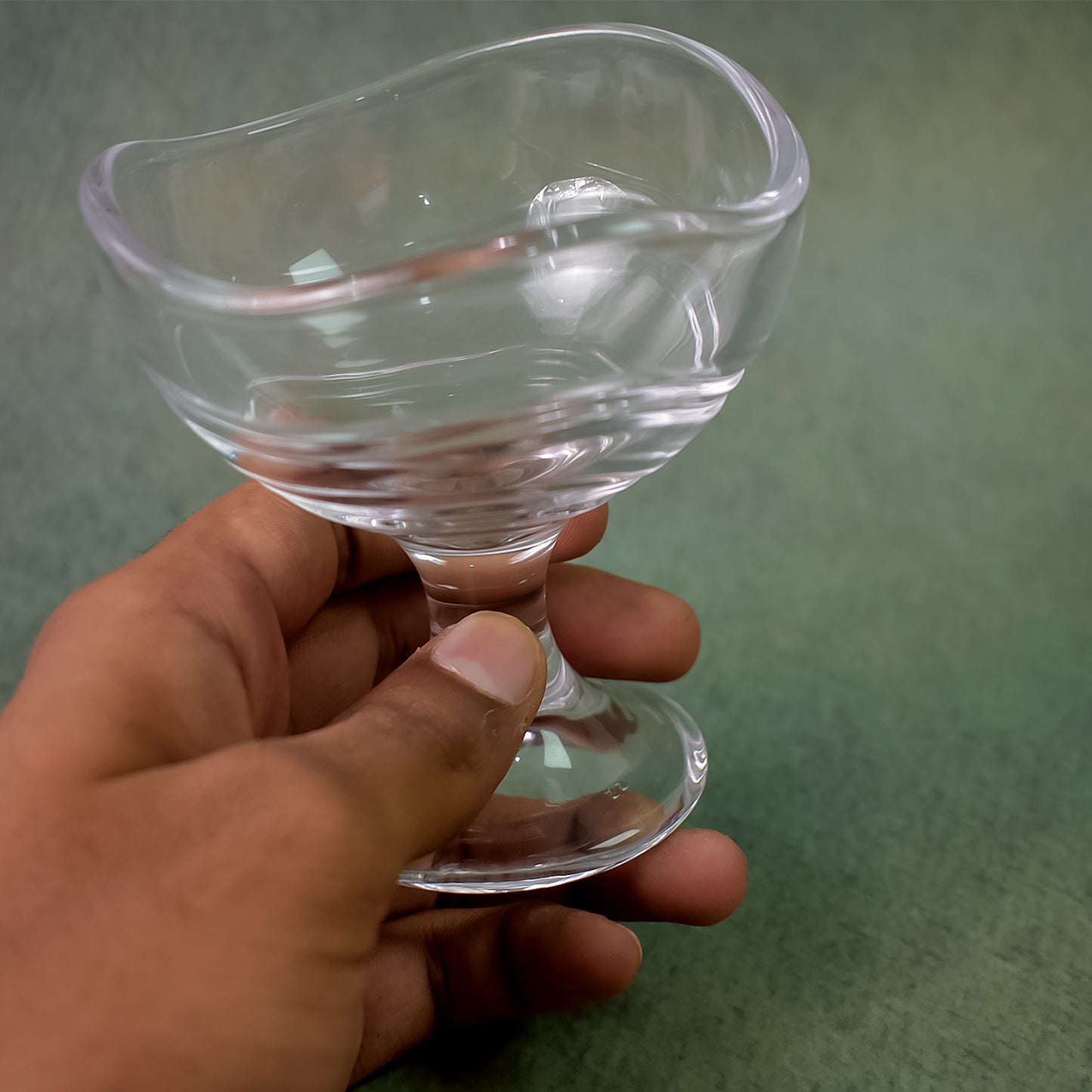 Glass Footed Dessert Bowl Ice Cream Cup (2 Pcs Set) - LootFaat