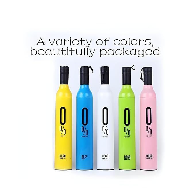 Pocket Folding Wine Bottle Umbrella