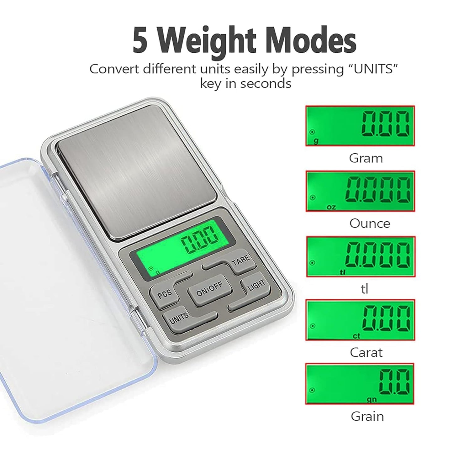 643 Multipurpose (Mh-200) Lcd Screen Digital Electronic Portable Mini Pocket Scale(Weighing Scale) 200g