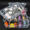 Adjustable 18-Grid Clear Plastic Storage Box - Jewelry, Crafts & More