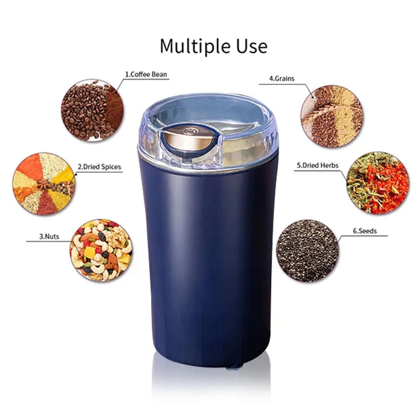 Mini Mixer Small Blander Power Full Mini Grinder Electric Coffee Bean Grinder Grinder Machine Portable Grinder For Home And Office. - LootFaat