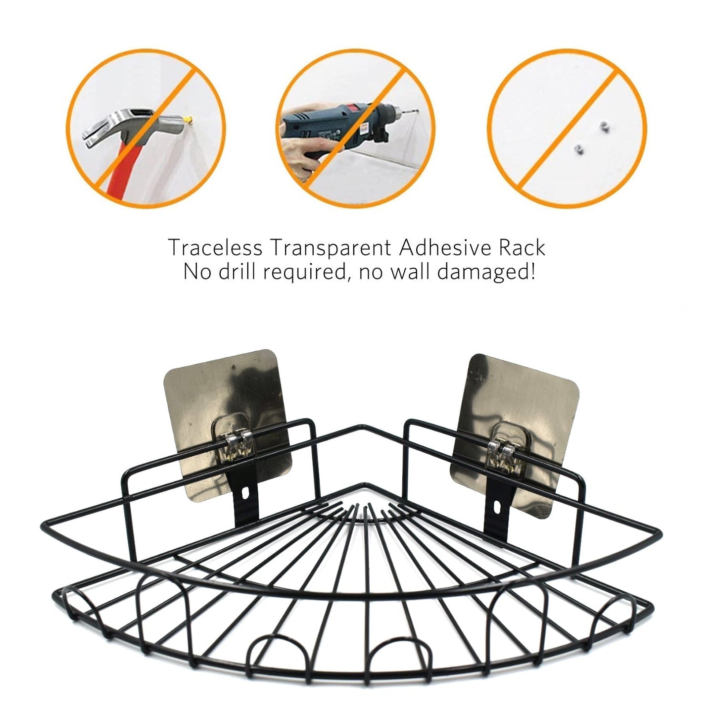 1 Pc Shower Caddy Corner For Holding And Storing Various Household Stuffs And Items Etc. - LootFaat