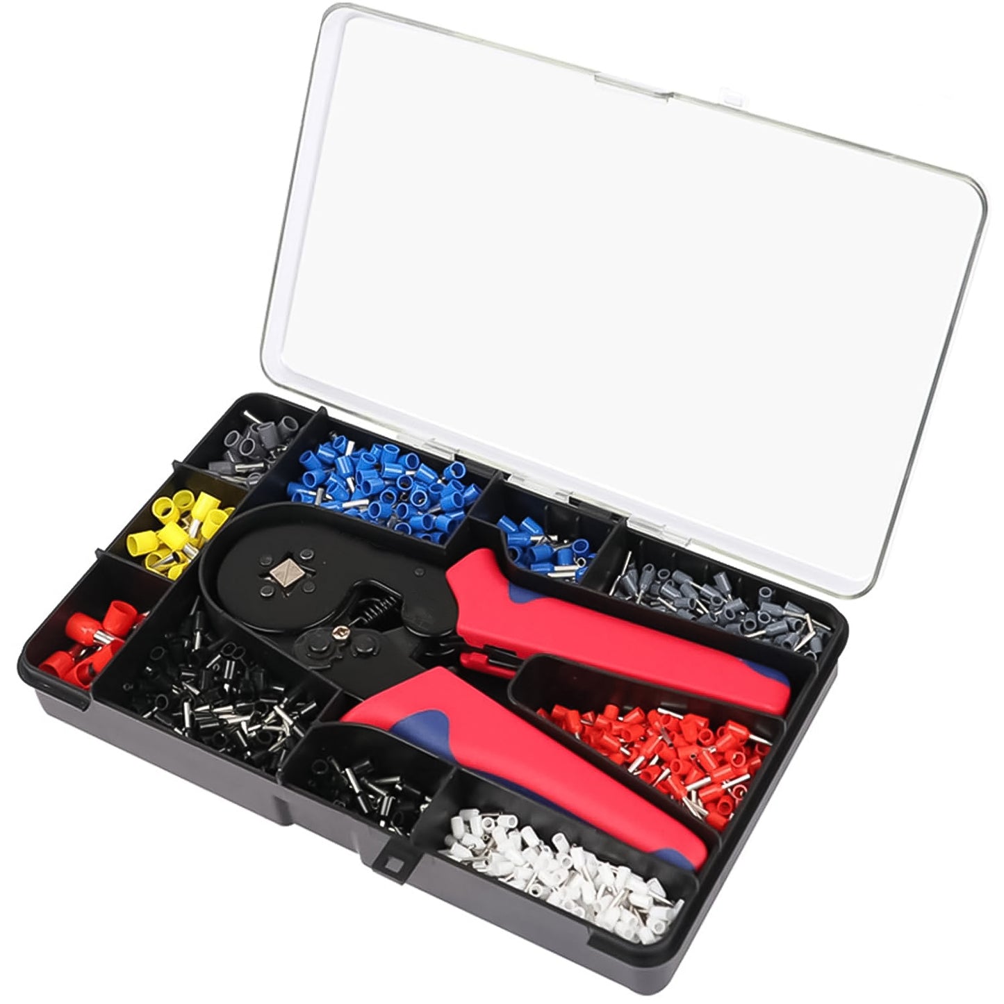 Wire Ferrule Kit With 1200pcs Wire End Ferrules Crimper Plier - LootFaat