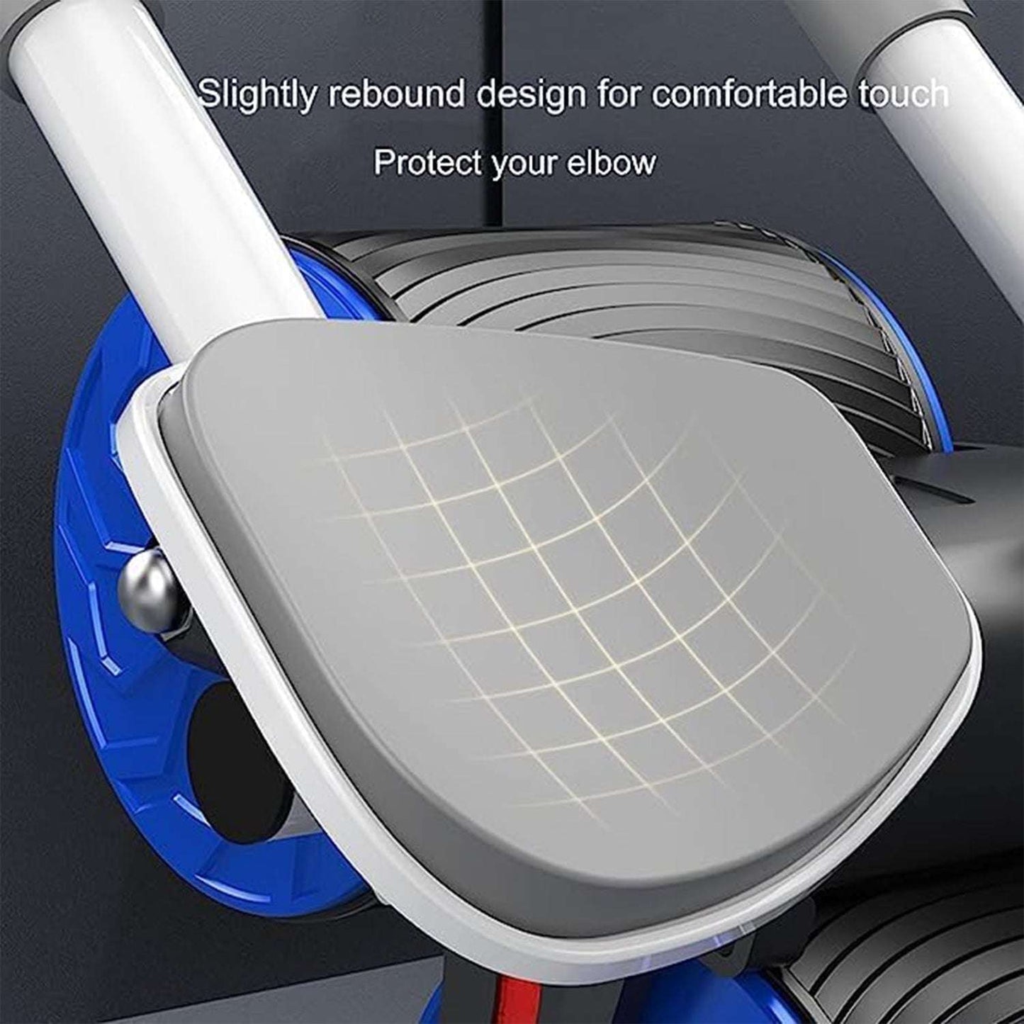 Abdominal Roller Wheel Automatic Rebound Sponge Handle Double Wheel Abdominal Roller Non-slip Timer Function With Elbow Support For Exercises For Body Fitness Strength Training Home Gym - LootFaat