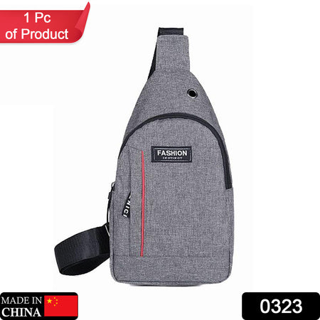 Grey Waterproof Anti Theft Crossbody Fanny Pack Waist Bag Pu Leather Shoulder Bags Chest Men Casual Fashion Usb Charging Earphone Hook Sling Travel Messengers Bag - LootFaat
