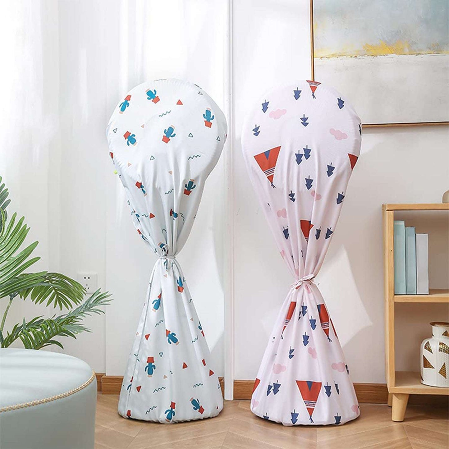 Decorative Dustproof And Waterproof Table Fan Cover Useful When The Fan Is Not In Use (Mix Design Size) - LootFaat
