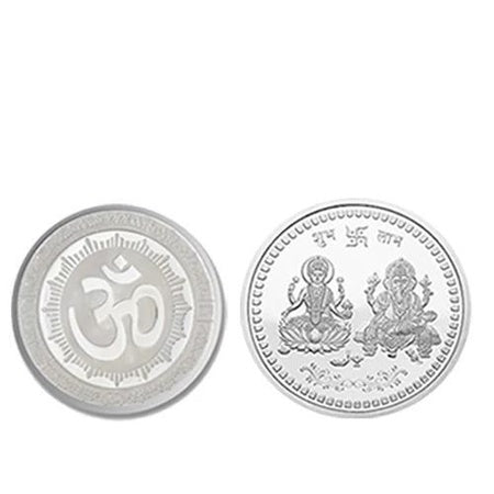 Pure Silver Coin For Gift Pooja - LootFaat