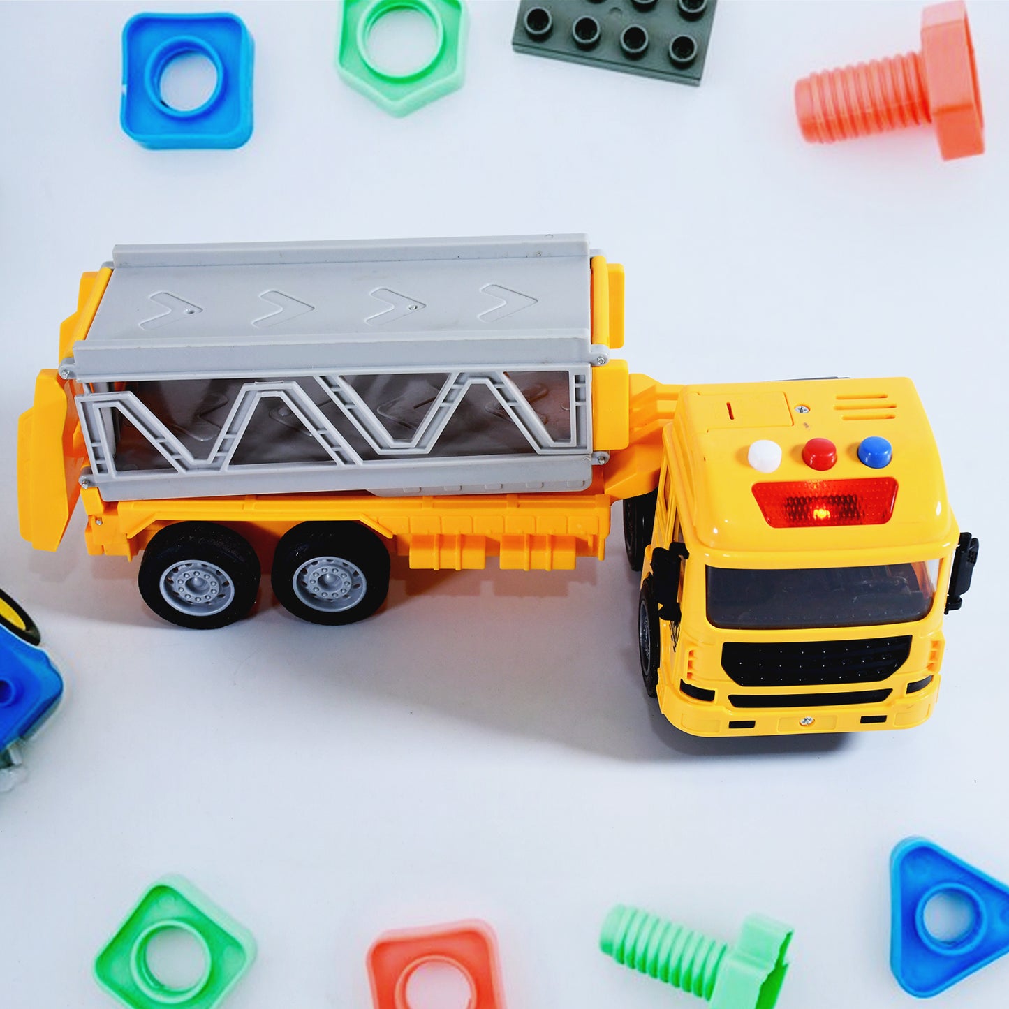 Realistic Long-haul Toy Vehicle Transport Playset With Lights And Sound - LootFaat