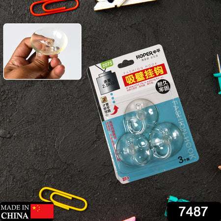 Transparent Rubber Vacuum Sucker Hooks Hanger Strong Suction Cup Bathroom Kitchen Window Wall Accessorie. - LootFaat