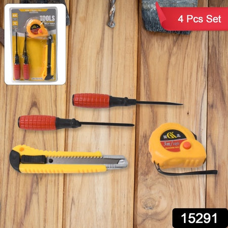4 In 1 Hand Tool Kit Maintenance Repair Kits (1 Set) - LootFaat