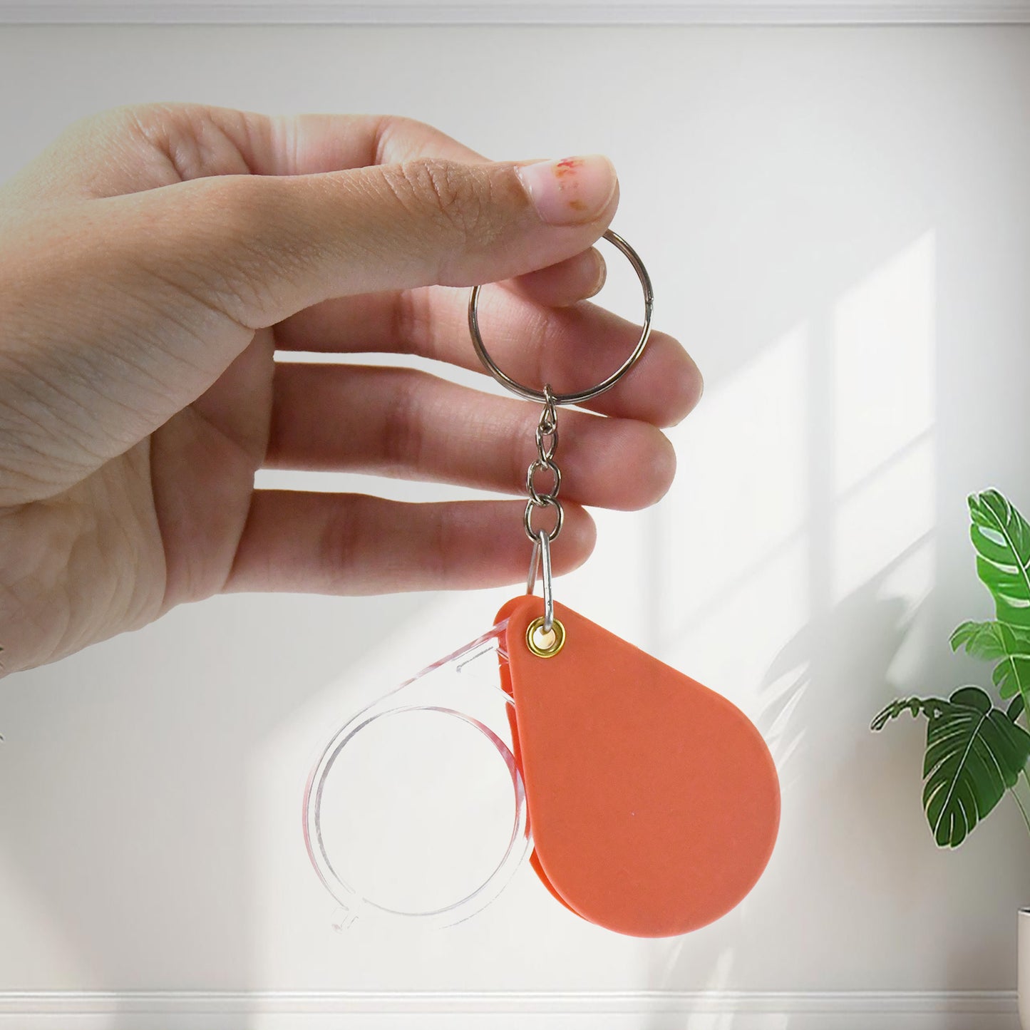 Folding Magnifier Portable Mini Magnifier Keychain (1 Pc) - LootFaat