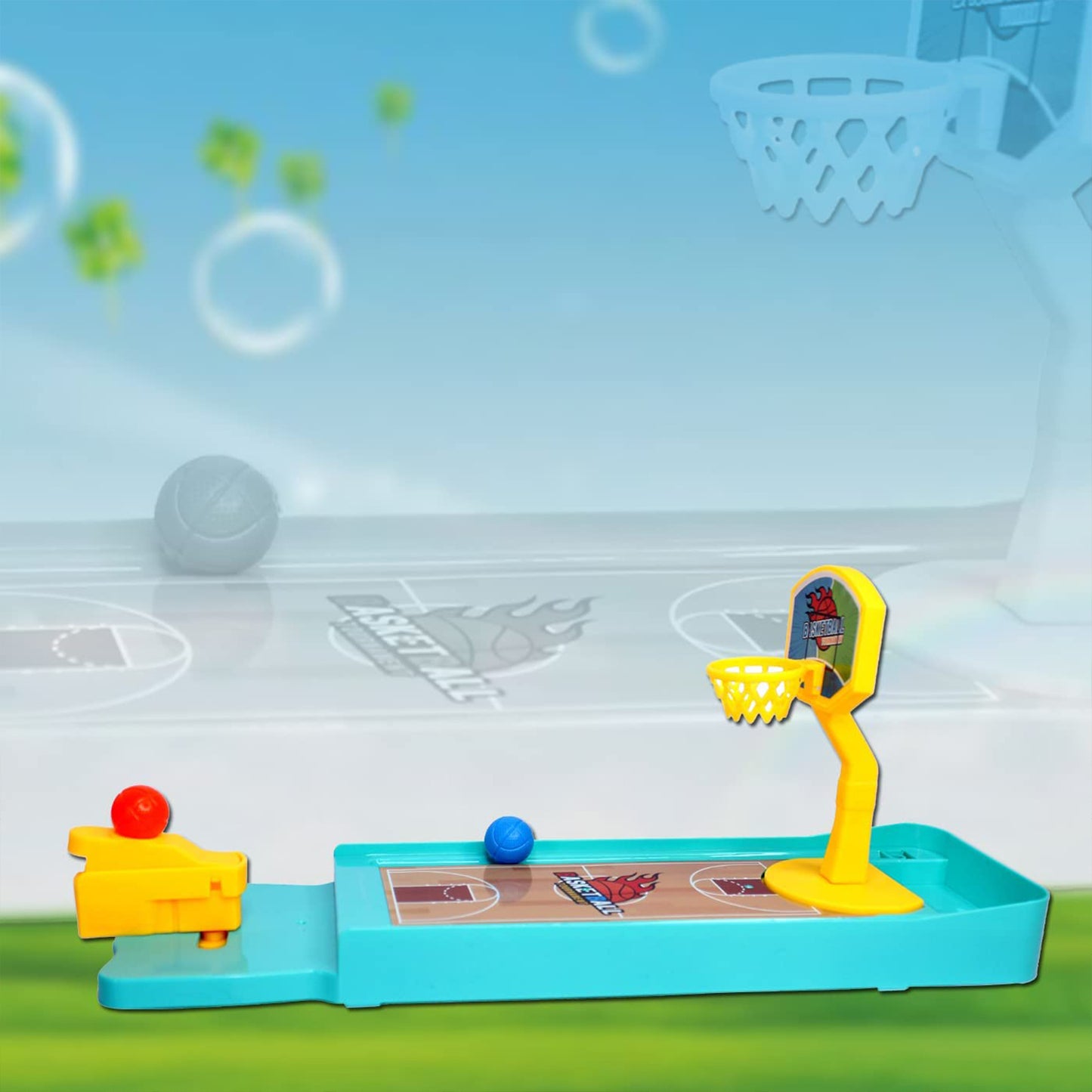 Mini Table Top Finger Basketball Game For Kids - Desktop Game For Kids Adults Basketball Finger Bowling Game Fun Indoor Finger Bowling Game For Boys Girls Family Board Game - LootFaat