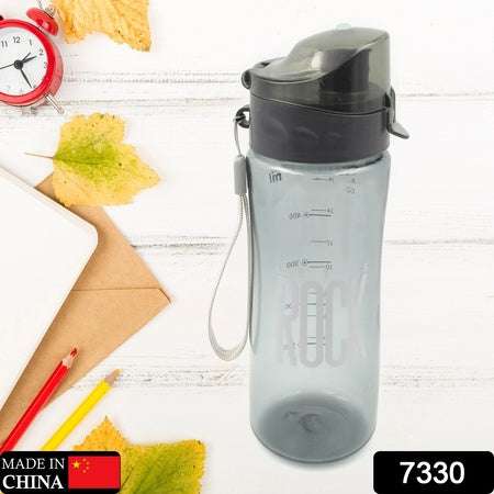 Plastic Water Bottle Outdoor Sport Bottle With Carry Case Leak Proof Bpa-free For Travel Cold And Hot Water Plastic Water Bottle With Daily Water Intake For Gym And Children Home Travel Office Use (1 Pc ) - LootFaat