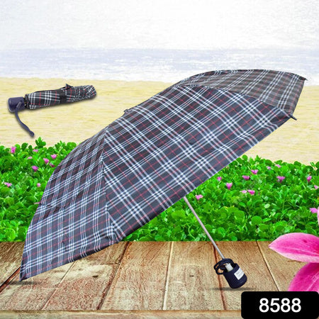 3-fold Sun Rain Protective Solid Foldable Umbrella (1 Pc) - LootFaat