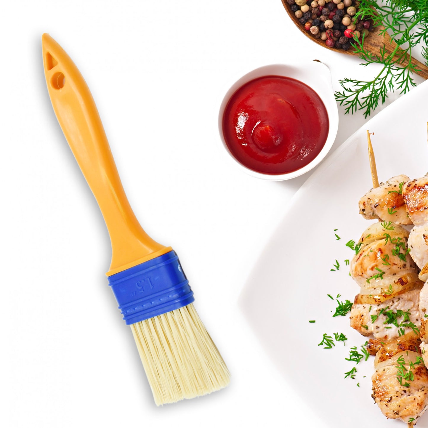 Multifunction Basting Brush For Cooking Pastry Brush Baking Food Butter Brush Dusting Brush For Cooking Grease Brush For Baking Dishwasher Safe Grilling Hairbrush Corn (2 Pcs Set) - LootFaat
